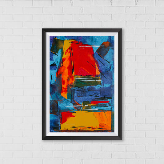 A Fusion of Colors and Creativity Abstract Art by Steve Johnson | Modern Wall Art Decor