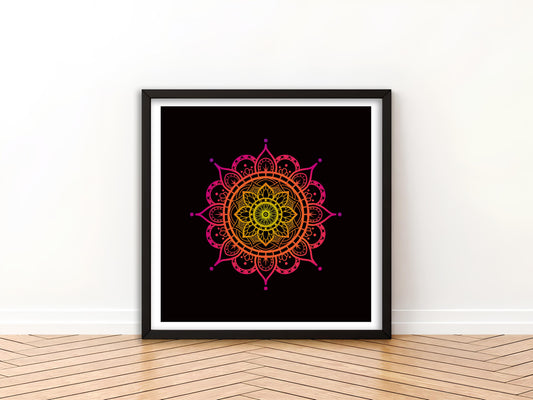 Cosmic Energy Mandala Wall Art Decor | Spiritual Home Decor for Positive Vibes