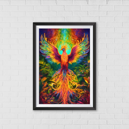 Cosmic Phoenix - Ignite Your Imagination | Home Decor Wall Art