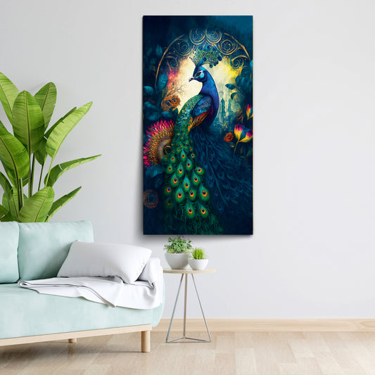 Majesty Peacock Art | Eco-Friendly Decor for Your Home Space | Crystal wall art