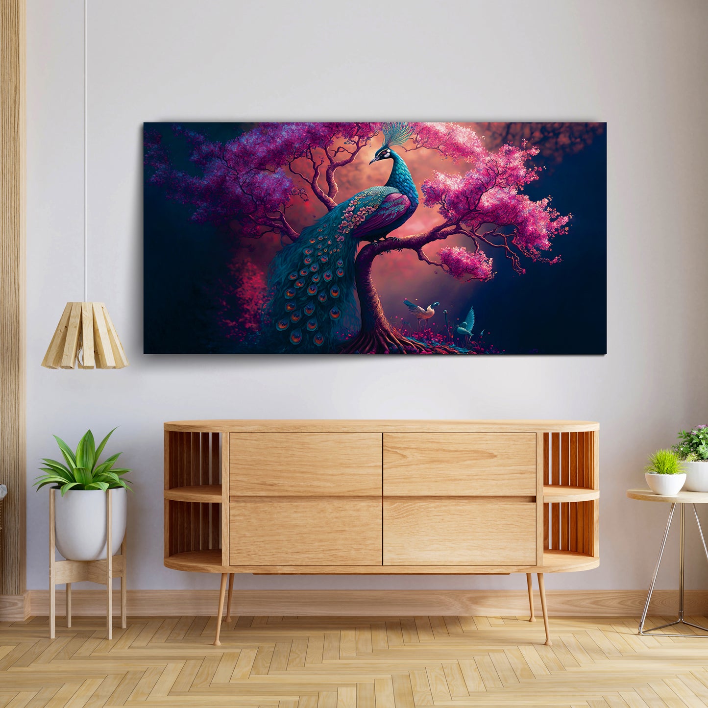 Paradise Peacock Art | Eco-Friendly Decor for Your Home Space | Crystal wall art