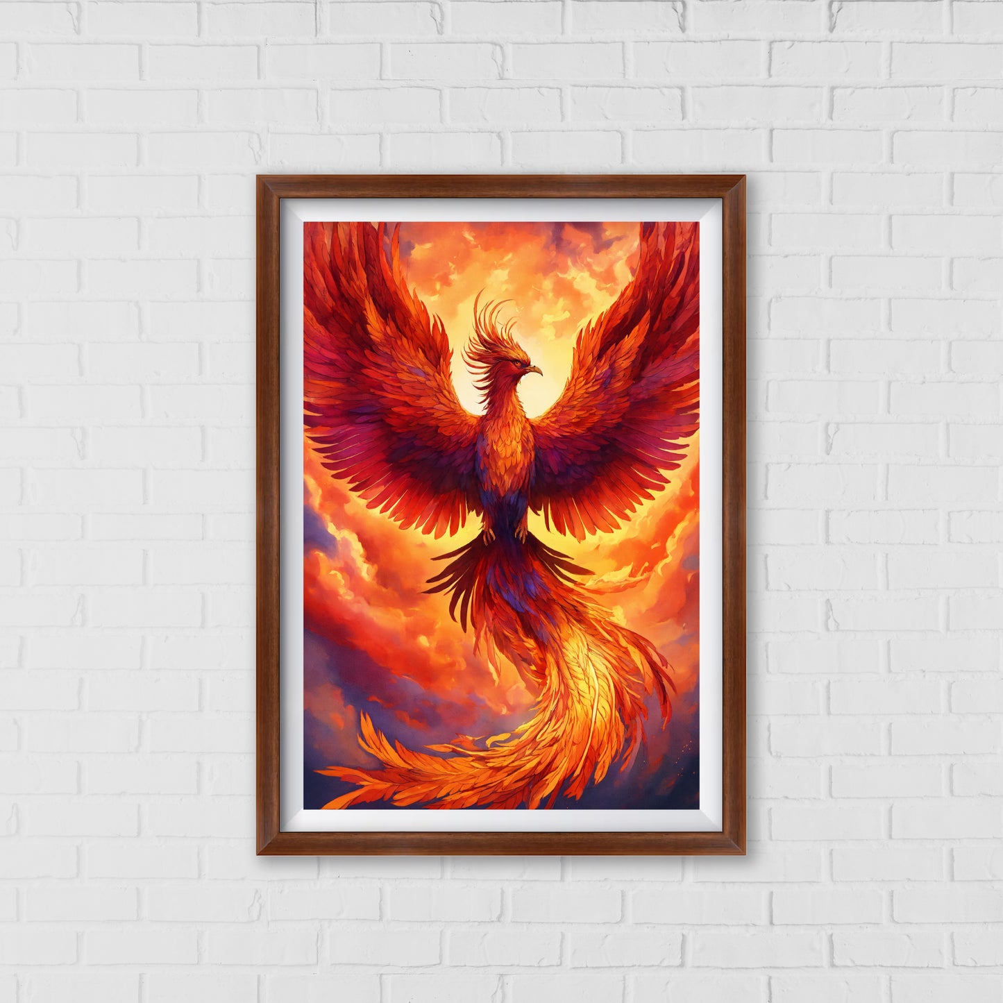 Phoenix Rising - Emblaze Your Walls with Mythical Fire | Home Decor Wall Art
