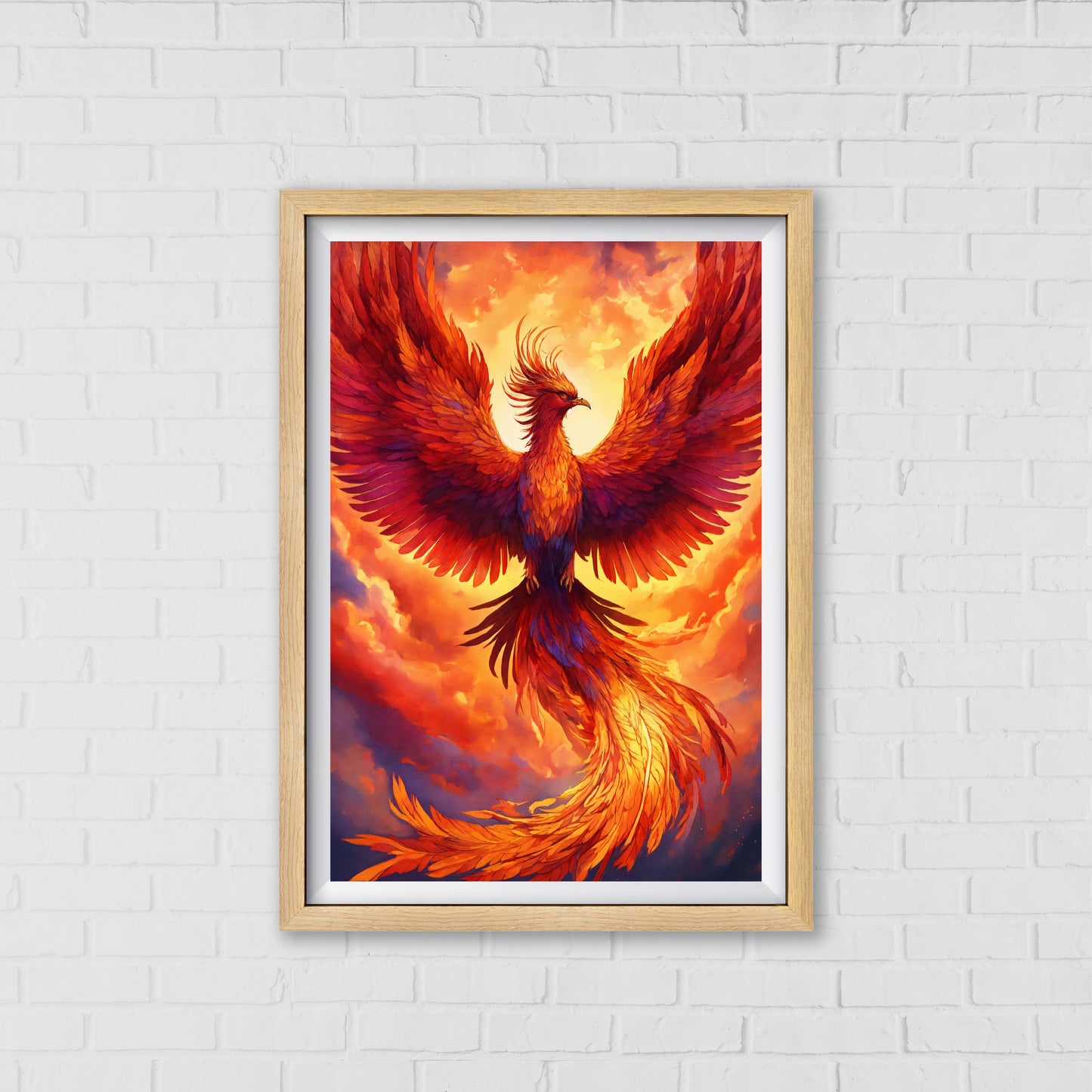 Phoenix Rising - Emblaze Your Walls with Mythical Fire | Home Decor Wall Art