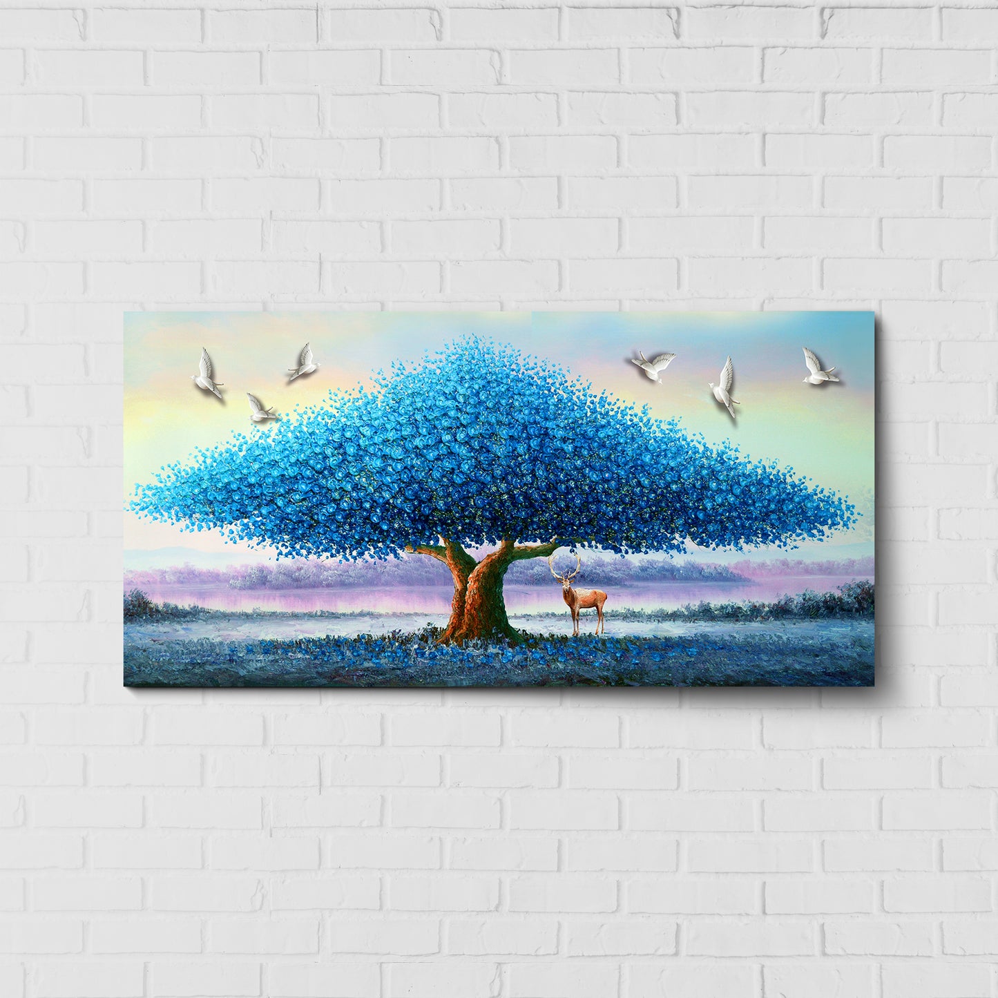 Azure Majesty Decor Wall Art | Eco-Friendly Decor for Your Home, Office, and Creative Space | Crystal wall art
