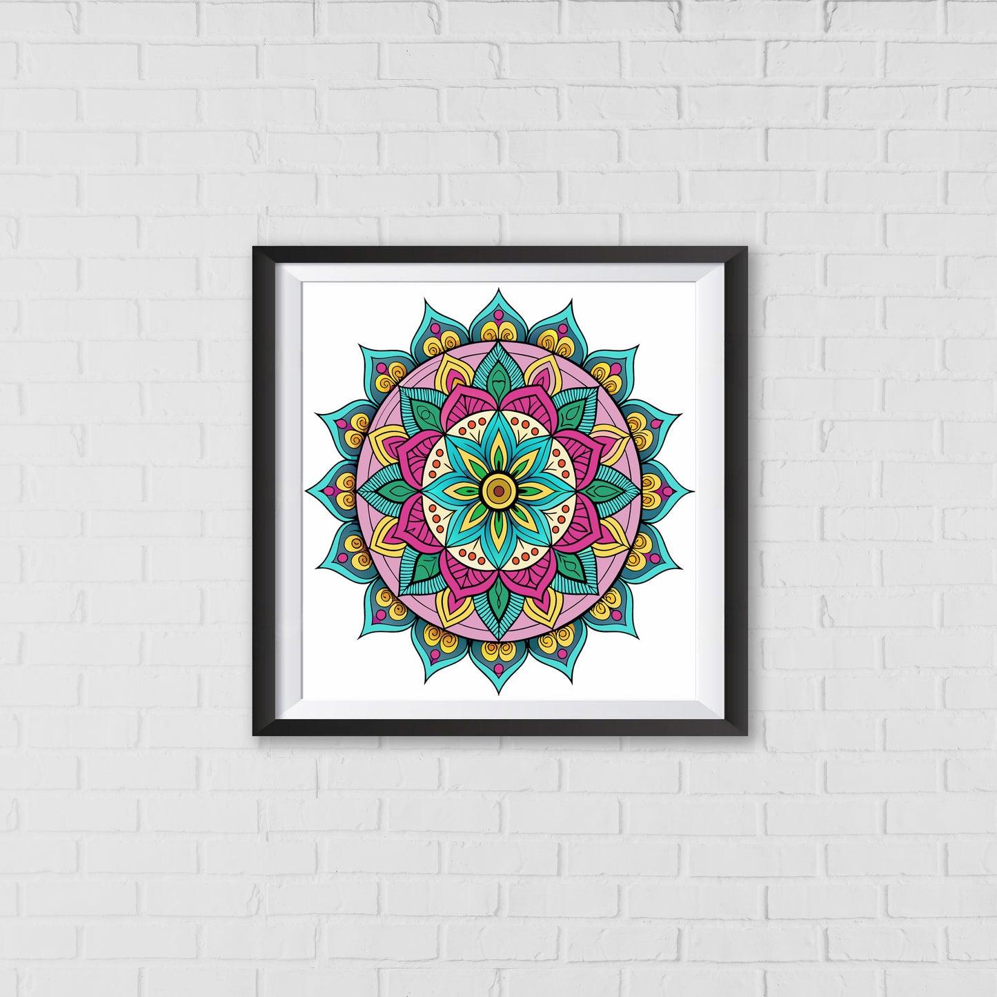 Kaleidoscope Dream Mandala Art Wall Decor | Inspired by the Eightfold Path