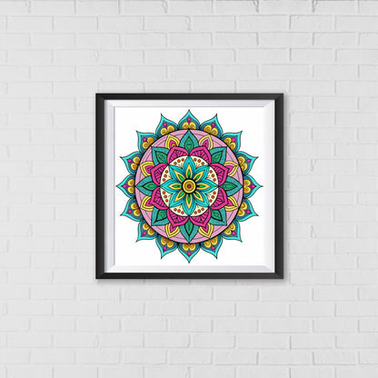 Kaleidoscope Dream Mandala Art Wall Decor | Inspired by the Eightfold Path