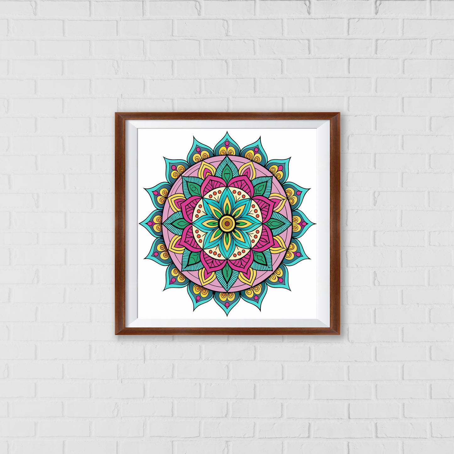 Kaleidoscope Dream Mandala Art Wall Decor | Inspired by the Eightfold Path