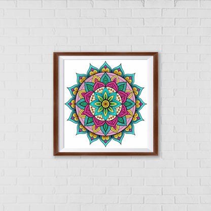 Kaleidoscope Dream Mandala Art Wall Decor | Inspired by the Eightfold Path