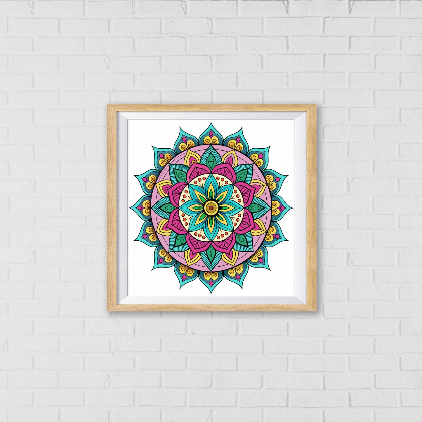 Kaleidoscope Dream Mandala Art Wall Decor | Inspired by the Eightfold Path