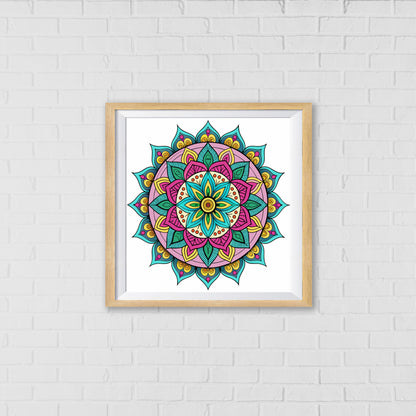 Kaleidoscope Dream Mandala Art Wall Decor | Inspired by the Eightfold Path