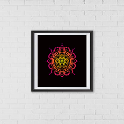 Cosmic Energy Mandala Wall Art Decor | Spiritual Home Decor for Positive Vibes