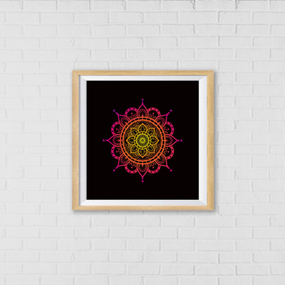 Cosmic Energy Mandala Wall Art Decor | Spiritual Home Decor for Positive Vibes