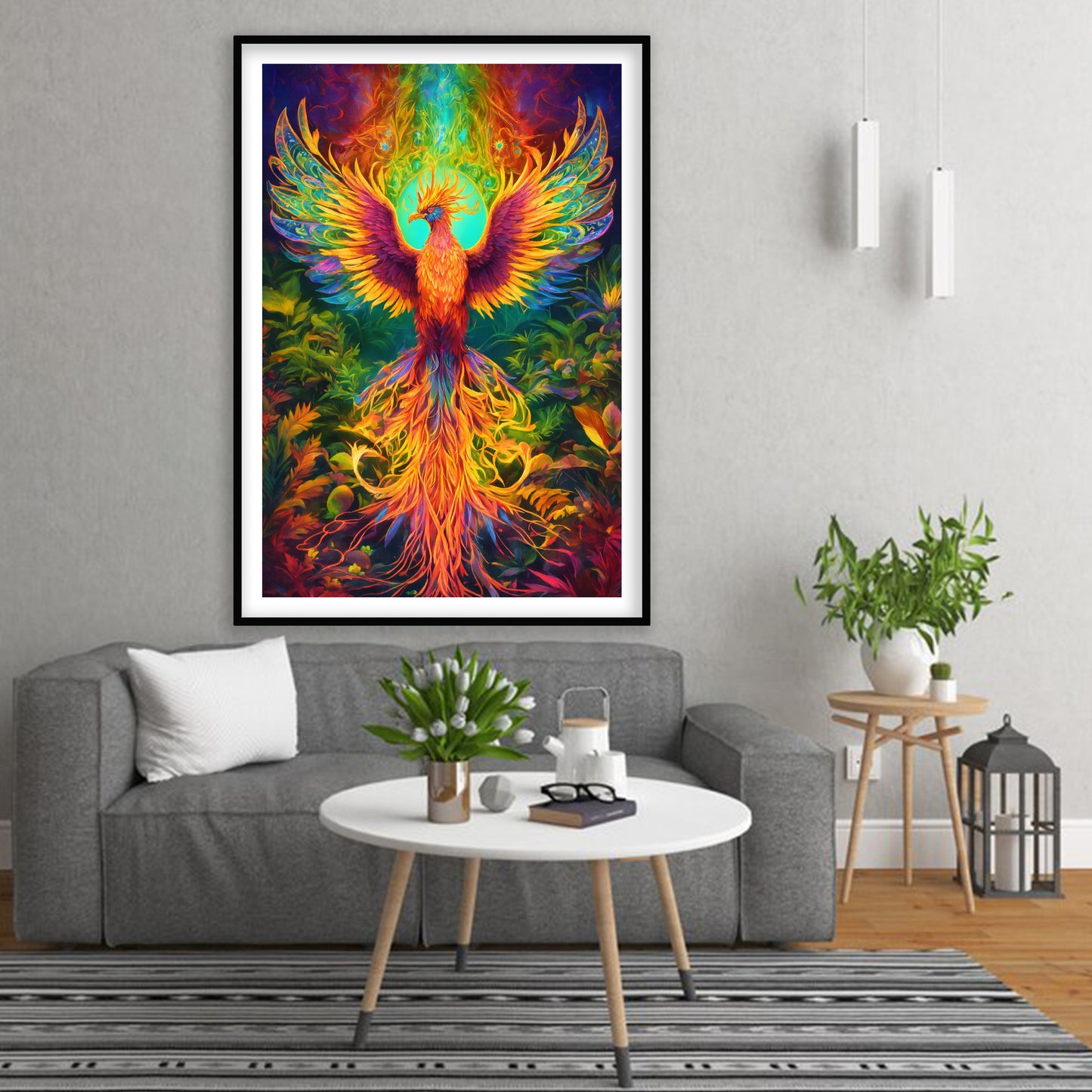 Cosmic Phoenix - Ignite Your Imagination | Home Decor Wall Art