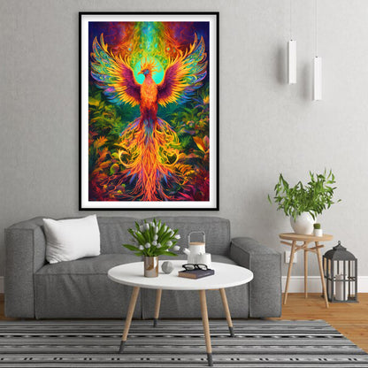Cosmic Phoenix - Ignite Your Imagination | Home Decor Wall Art