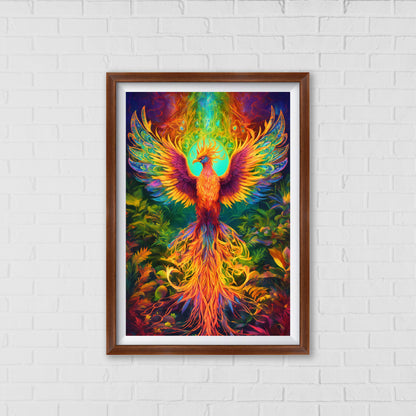 Cosmic Phoenix - Ignite Your Imagination | Home Decor Wall Art