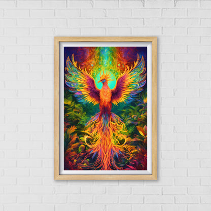 Cosmic Phoenix - Ignite Your Imagination | Home Decor Wall Art