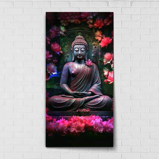Enlightened Serenity Buddha Wall Art | Eco-Friendly Decor for Your Home Space | Crystal wall art