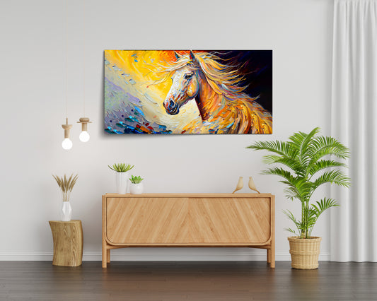 Equine Majesty of Horse |  Eco-Friendly Decor for Your Home, Office, and Creative Space | Crystal wall art