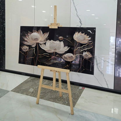 Floral Dreamscape Wall Art | Eco-Friendly Decor for Your Home, Office, and Creative Space | Crystal wall art