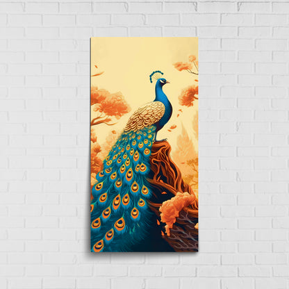 Graceful Peacock Art | Eco-Friendly Decor for Your Home Space | Crystal wall art