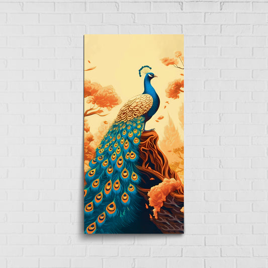 Graceful Peacock Art | Eco-Friendly Decor for Your Home Space | Crystal wall art