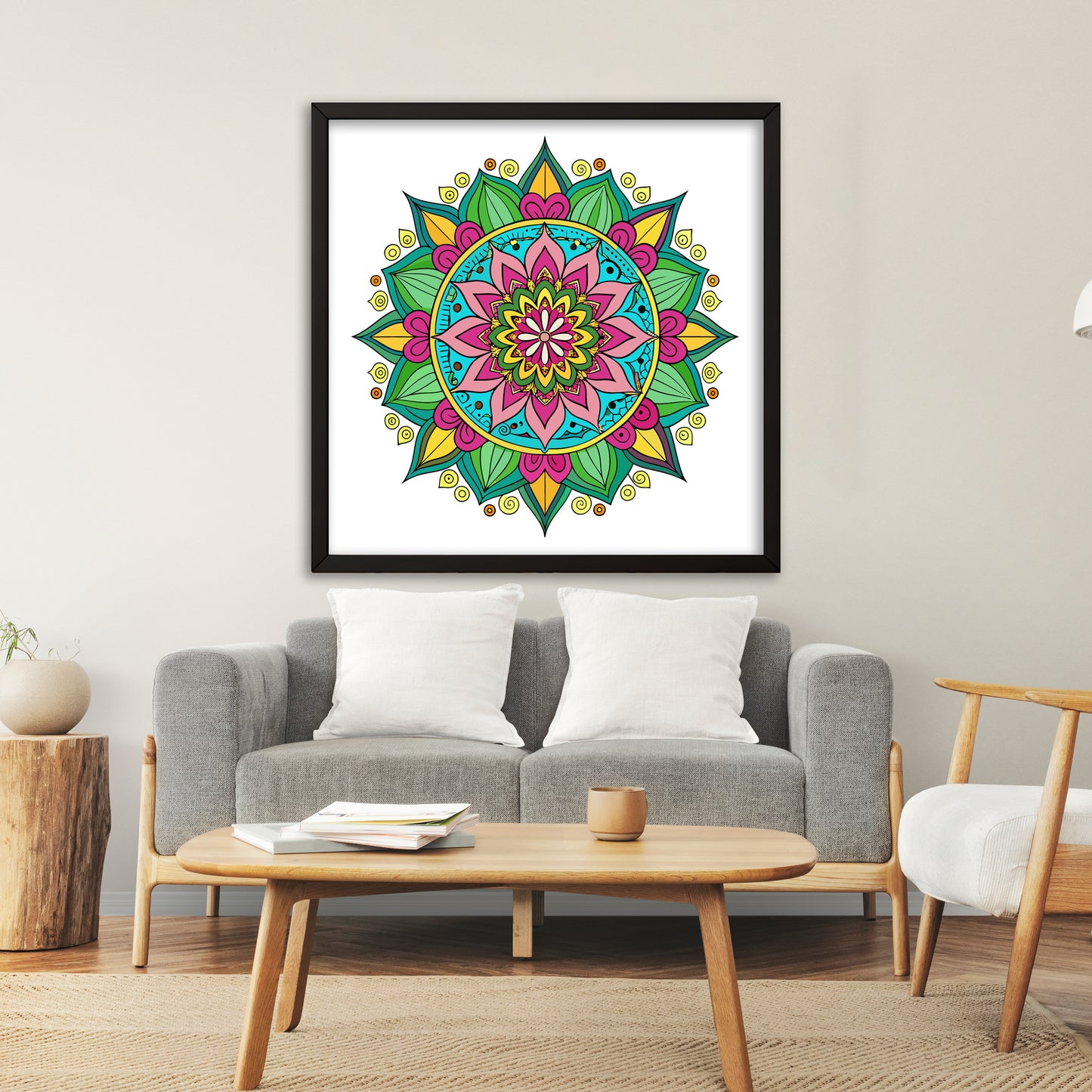 Kaleidoscope Dream Mandala Art Wall Decor | Inspired by the Eightfold Path