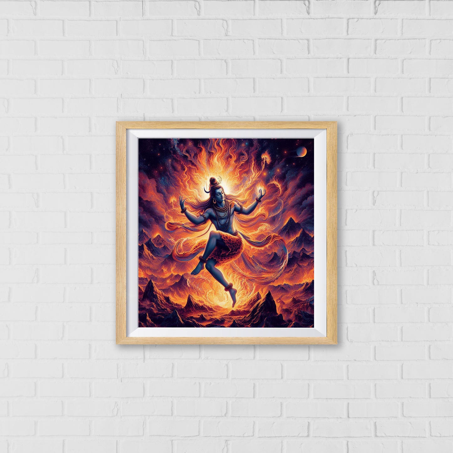 Lord Shiva's Tandava Dance of Creation and Destruction | Home Decor Wall Art