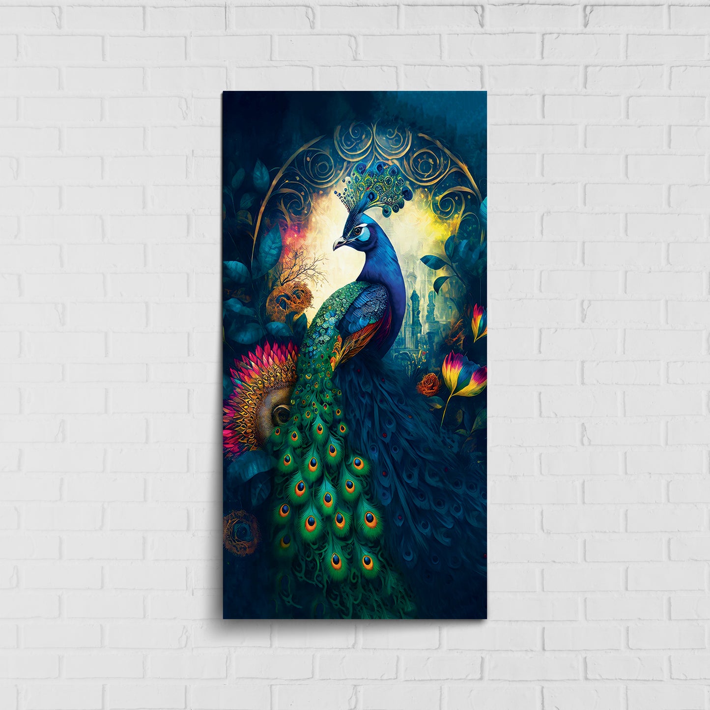 Majesty Peacock Art |  Eco-Friendly Decor for Your Home Space | Crystal wall art