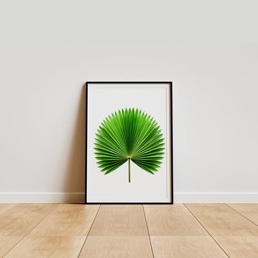 Palm Fan Majesty - Botanical Wall Art Canvas Portrait |  Home Decor Wall Art