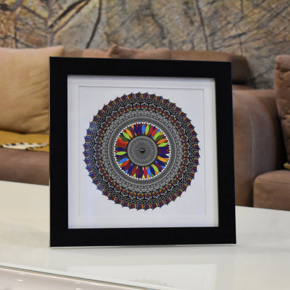 Prismatic Bloom Mandala Art Wall Decor | Balancing Harmony and Serenity