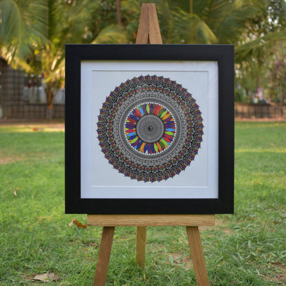 Prismatic Bloom Mandala Art Wall Decor | Balancing Harmony and Serenity