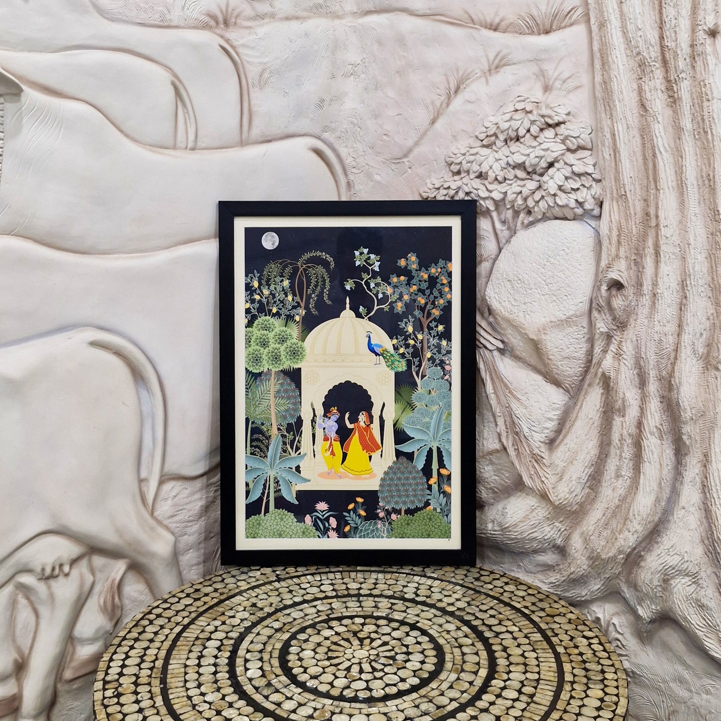 Radha Krishna Maharas Pichwai Art | Indian Wall Art Decor