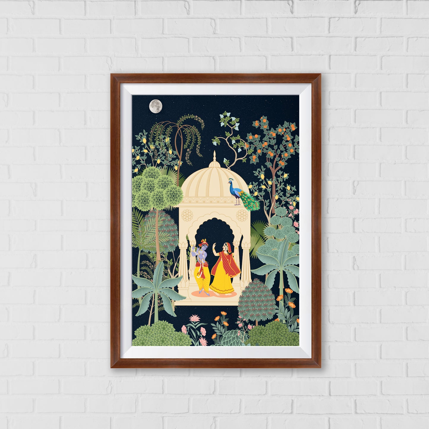 Radha Krishna Maharas Pichwai Art | Indian Wall Art Decor
