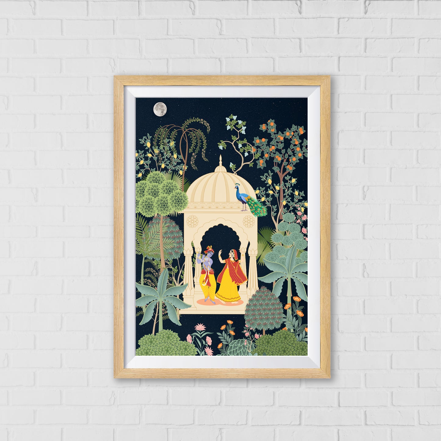 Radha Krishna Maharas Pichwai Art | Indian Wall Art Decor