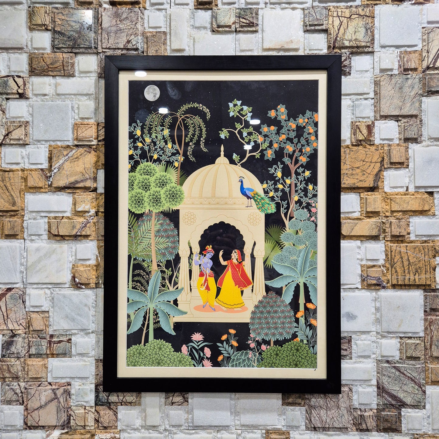 Radha Krishna Maharas Pichwai Art | Indian Wall Art Decor