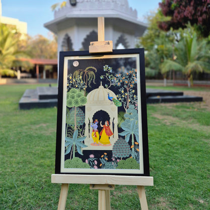 Radha Krishna Maharas Pichwai Art | Indian Wall Art Decor
