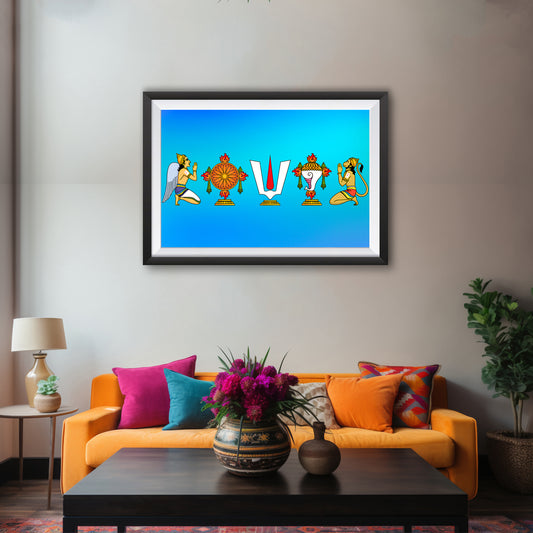 Sacred Symbols of Vaishnavism – A Divine Representation | Home Decor Wall Art