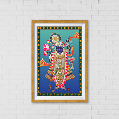 Shrinathji Divine Manifestation Pichwai Art | Indian wall art Decor