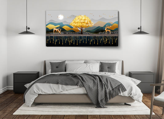 Signford’s Golden Hills Decor Wall Art |  Eco-Friendly Decor for Your Home, Office, and Creative Space | Crystal wall art