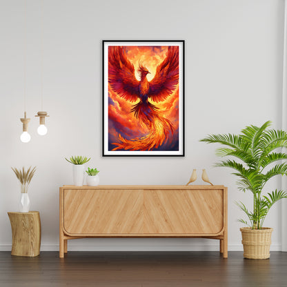 Phoenix Rising - Emblaze Your Walls with Mythical Fire | Home Decor Wall Art