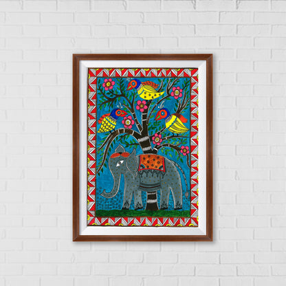 Whispers of the Forest Madhubani Art |  Indian Wall Art Decor